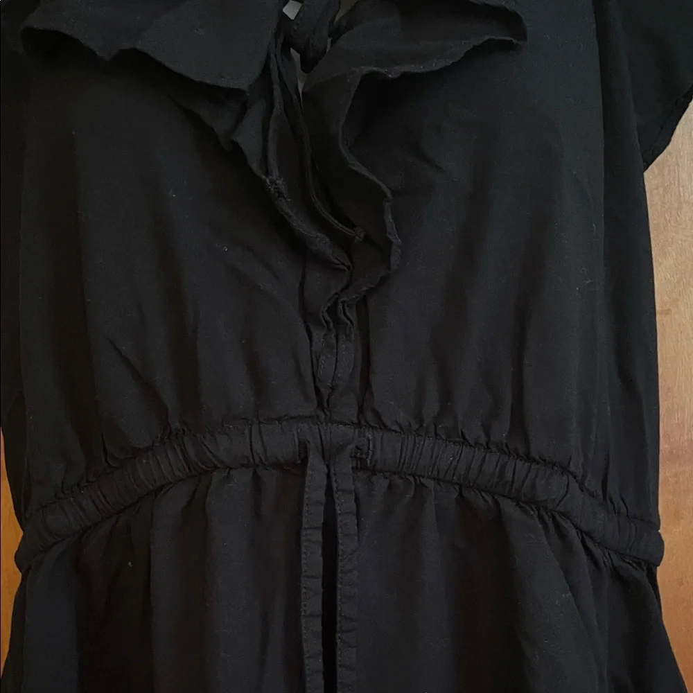 Old Navy Black Ruffle-Trim Mini Dress - Picture 4 of 5